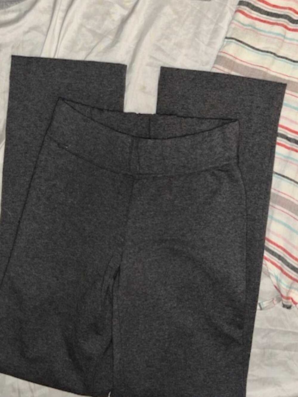 lands end size extra small gray stretch pants womens leggings